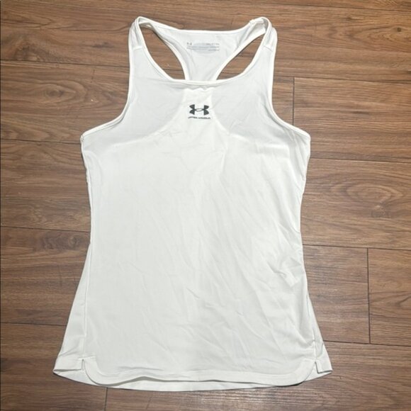 NWOT Under Armour White Compression Tank Top - Picture 1 of 2
